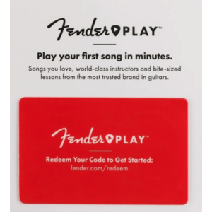Fender Play 3-month prepaid subscription card $6 - Focus Pro Audio