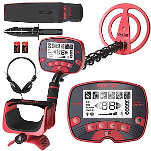 PANCKY Metal Detectors for Adults Waterproof, Professional Higher Accuracy Gold Detector with LCD Display, 5 Mode, Advanced DSP Chip 10" Coil, PK0075 $35