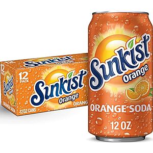 [SnS, AC] $14.74 | 3 × 12-Pk 12-Oz Sunkist Orange Soda ($4.91 each) at Amazon