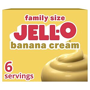 [SnS, AC] $1.33* | 5.1-Oz Jell-O Banana Cream Instant Pudding & Pie Filling Mix at Amazon