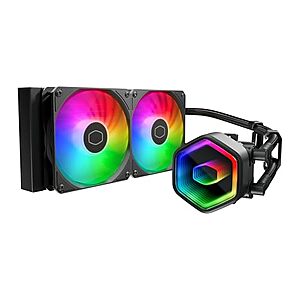 [AC] $51.95 | Cooler Master 240 Core II AIO Liquid CPU Cooler, Infinity Mirror ARGB at Amazon