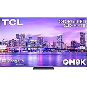 TCL 65" Class QM9K Series 4K UHD HDR QD-Mini LED Smart TV with Google TV (2025) $999.99