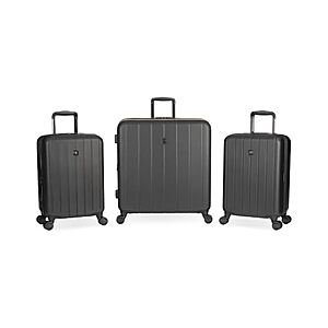 $79.99: SwissGear Wanderlust Pro Plus Lightweight Hardside Expandable Luggage Set(19/19/25) at Woot!