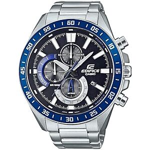 $72* | 50mm Casio Men's Edifice Chronograph Stainless Steel Watch at Amazon