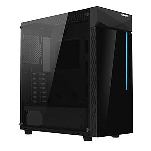 $49.99: GIGABYTE C200 Glass Black Mid Tower PC Gaming Case, Tempered Glass, PSU Shroud (GB-C200G) at Amazon