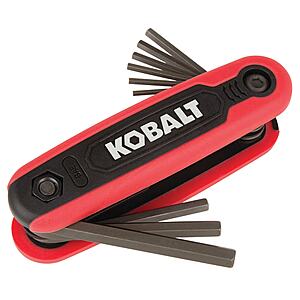 Kobalt 9-Piece Folding SAE Hex Key Set $6.98 + Free Store Pickup at Lowe's or Free Shipping on $35+