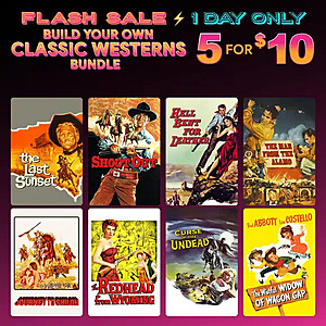 Fanflix: Universal Digital Classic Western Movies 5 for $10