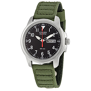 Citizen 37mm Strap Eco-Drive 180 Day-Date Men's Watch $114