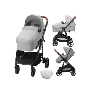 VEVOR Standard Baby Stroller, Light Grey $61.99