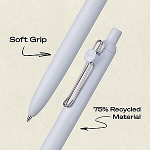 $10.17 S&S AMZ uniball™ Zento Gel Pens, Black Ink, 0.7mm Medium Point, 12 Count | Retractable, Smooth Writing, Quick-Drying,