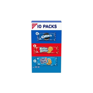 $3.19 ac FS PRIME WOOT Nabisco Cookie Variety Pack, OREO, Nutter Butter, CHIPS AHOY!, 10 Snack Packs (4 Cookies Per Pack)