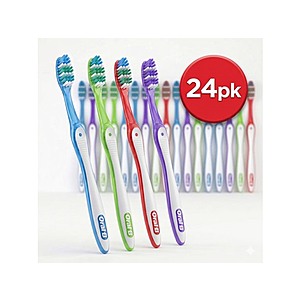 $10.39 AC PRIME WOOT FS: 24 Pack: Oral B Fresh & Clean Soft T-brushes