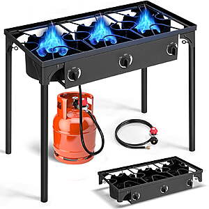 Ktaxon 3 Burner Gas Propane Cooker Outdoor Camping Grill(225,000 BTU) $84 + Free S&H at Walmart
