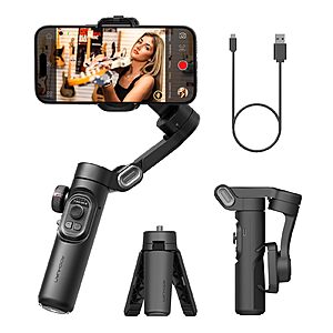 AOCHUAN Smart XE 3-Axis Phone Gimbal Stabilizer for iPhone | Foldable handheld smartphone gimbal $25