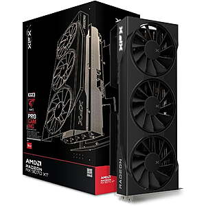 XFX RX-97TSWF3BA Swift AMD Radeon RX 9070XT Triple Fan Gaming Edition with 16GB GDDR6 HDMI 3xDP, AMD RDNA 4 $684