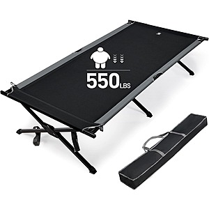 EVER ADVANCED Emergency Oversized Sleeping Cot (Supports up to 550lbs) $93.75 + Free Shipping