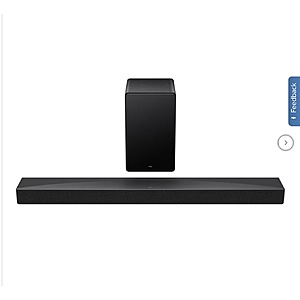 TCL Q6CH 5.1 Ch Soundbar with Wireless Subwoofer $239.99 free Shipping Costco.com