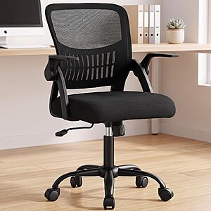 OLIXIS Ergonomic Office Desk Chair, Mid-Back Executive Computer Chair, black or pink $44.99