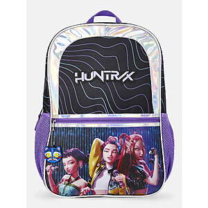Netflix KPop Demon Hunters Girls 17" Huntrix Golden Backpack, Black $11.98
