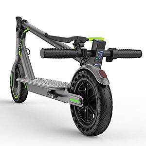 Electric Scooter, 350W/500W Motor, 21 Miles Long Range, 19 MPH Max Speed, 8.5" Solid Tire, Lightweight EScooter with Dual Brakes & Lights, APP $159.99