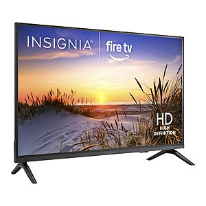 INSIGNIA 32" Class F20 Series LED HD Smart Fire TV, Voice Remote with Alexa, Free & Live TV  $79.99