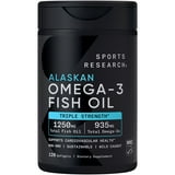 Sports Research Triple Strength Omega-3 Fish Oil, 120 Softgels $18.98