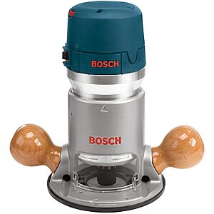 Bosch 1/4" and 1/2" 12-Amp 2.25-HP Variable Speed Fixed Router $139 + Free Shipping