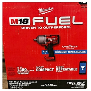 Milwaukee 2863-20 M18 FUEL 1400 ft lb 18V Lithium-Ion Brushless Cordless 1/2 in. Impact Wrench with Friction Ring (Tool-Only) $225.99 w/ Free Prime Ship - Woot