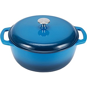 $18.99: Amazon Basics 4.3-Quart Cast Iron(Blue) at Woot!