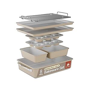 Bakken 8-Piece Stackable Bakeware Set $49.99 + Free S&H w/ Prime at Woot!