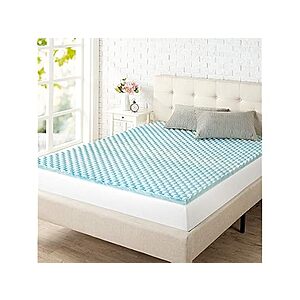 ZINUS 1.5inch Twin Swirl Gel Cooling Memory Foam Mattress Topper $15.99 + Free S&H w/ Prime at Woot!