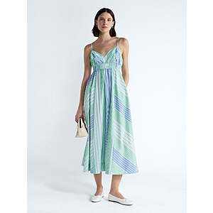 $8.48: Free Assembly Women's and Women's Plus Striped Cotton Maxi Dress(XL/XXL) at Walmart.com