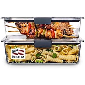 $19.99* | 2-Pack 9.6-Cup Rubbermaid Brilliance BPA-Free Food Storage Containers with Lids at Amazon