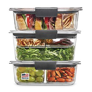 $20.99: Rubbermaid Brilliance BPA-Free 3 Set Food Storage Containers with Lids at Walmart.com