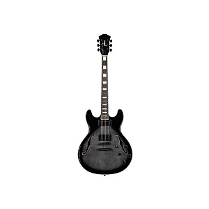 Indio by Monoprice Boardwalk Flamed Maple Semi Hollow Body Electric Guitar with Gig Bag (Gray) $129.99 + Free Shipping