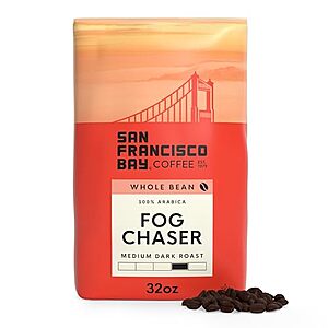 [SnS, AC] $26.59* | 2 × 2-Lb San Francisco Bay Whole Bean Coffee (Fog Chaser) ($13.29 each) at Amazon