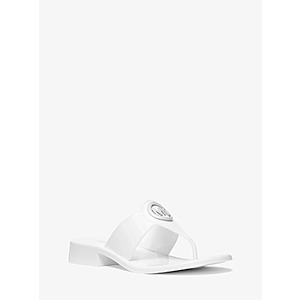 Michael Kors Women's Hannah Jelly t-strap sandal, optic white, size 7, 8, 9, 10 (Shipping $4.95) $24.65