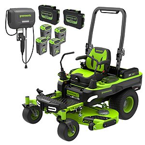 Greenworks 60V 60" MaximusZ Zero Turn Riding Lawn Mower, (2) 20.0Ah + (4) 8.0Ah Batteries and 1.5kW Fast Charger $4999.99 + Free Shipping
