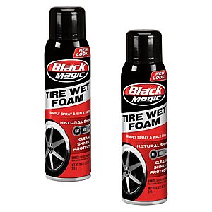 2 Pack 18 Fl. Oz. Black Magic 120269 Tire Wet Foam $9.94 + Free S&H w/ Prime or $35+