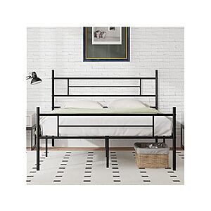 Novilla Queen Size Bed Frame with Headboard and Footboard, 14 Inch Metal Platform Bed Frame, $54.99, FS Prime, Woot! $54.95