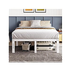 Avenco Metal Platform Bed Frame Full Size 18 Inch ? Noise Free Quiet Design, Heavy Duty Steel Support, Under Bed Storage, Easy Assembly, No Box Spring Needed, $29.99, FS Prime