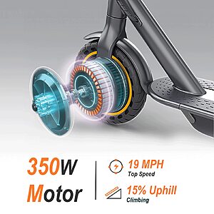 NAVIC Electric Scooter for Adults，Top Speed 19/22 MPH，Range 19/22/28 Miles，8.5”/15" Tires，E-Scooter with Dual Suspension for Commuting, APP Control $151.98