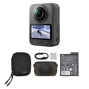 DJI Osmo 360 Standard Combo, 1" 360° Imaging, Native 8K 360° Video, Action Camera $347