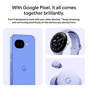 Google Pixel 10a - 30+ Hours Battery, Camera Coach, Gemini - Obsidian 128GB $424