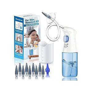 Ear Wax Removal, Ear Cleaner, Ear Wax Removal Kit, FSA Eligible Items Only List, Manual Ear Irrigation Flushing System $13.99
