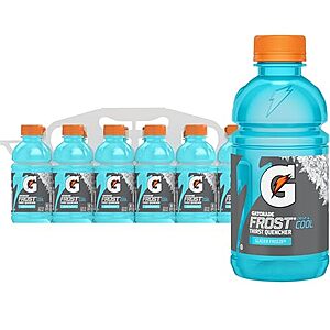 [SnS, AC] $5.64* | 12-Ct 12-Oz Gatorade Thirst Quencher Sports Drink (Glacier Freeze) at Amazon