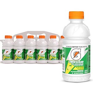 [SnS, AC] $5.64* | 12-Pk 12-Oz Gatorade Lower Sugar Electrolyte Drink (Lemonade) at Amazon