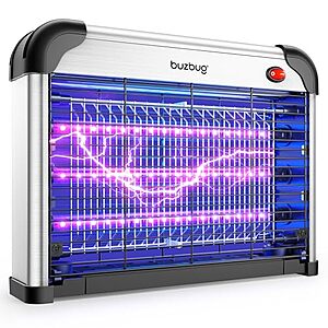 Buzbug LED Bug Zapper w/ Dual-Band UV Attraction & 3800V Electric Grid (Black) $18.99 + Free Shipping w/ Prime or on $35+