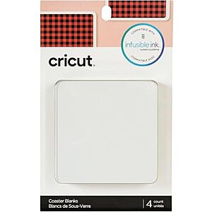 [NEW] $5.59 | Cricut Square Coaster Blank, White - for Sublimation & Infusible Ink Projects at Amazon