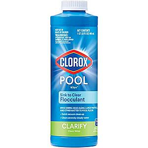 1-Quart Clorox Pool & Spa Sink to Clear Swimming Pool Flocculant $9.25 + Free Shipping w/ Prime or on $35+